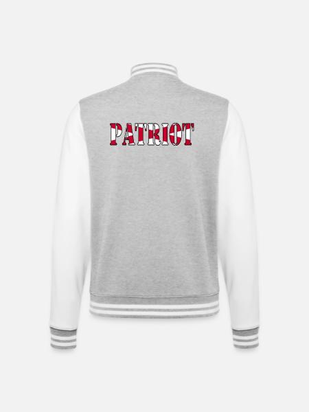 Nordirischer Patriot - College-Sweatjacke - Grau meliert/Weiß