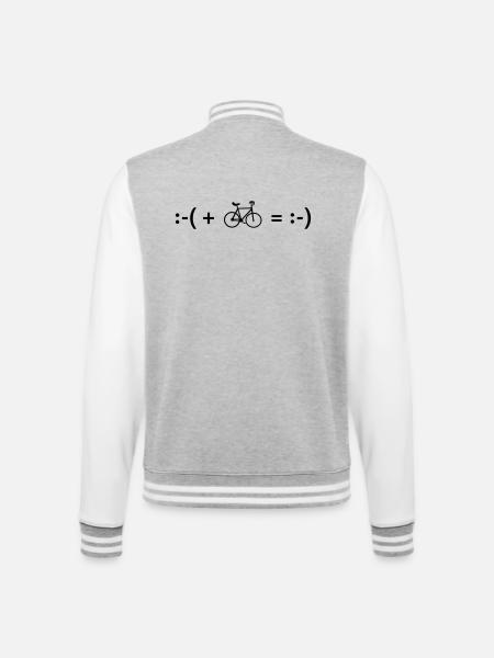 Kunstrad, Kunstradfahren, Hallenradsport - College-Sweatjacke - Grau meliert/Weiß