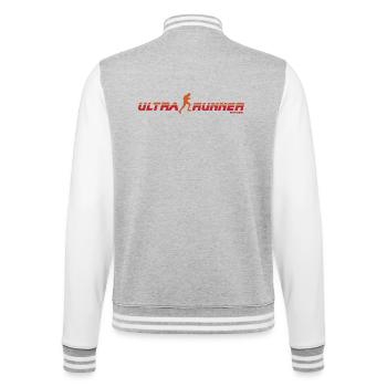 Ultra Runner - Lauf im stylischen Ultra-Runner-Design - College-Sweatjacke - Grau meliert/Weiß - Hinten - Marisol (170cm)