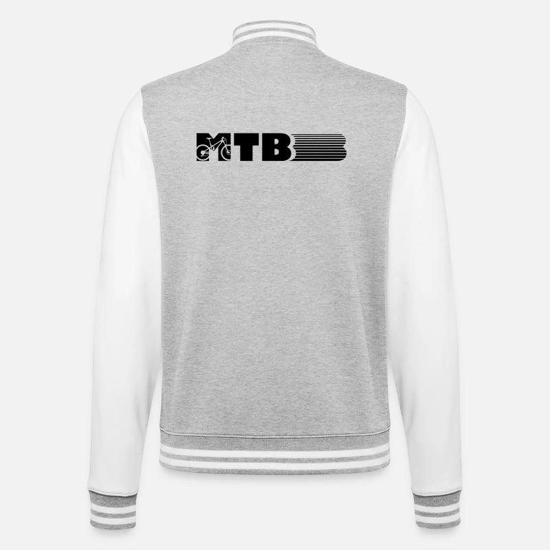VTT design - Veste Teddy - gris chiné / blanc