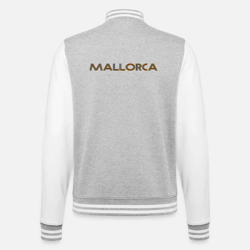 Majorque - Veste Teddy - gris chiné / blanc