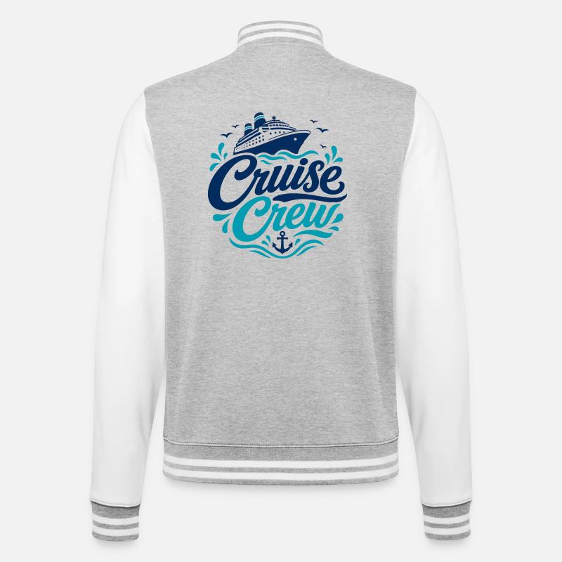 Logo de l’équipage de croisière Nautical - Veste Teddy - gris chiné / blanc