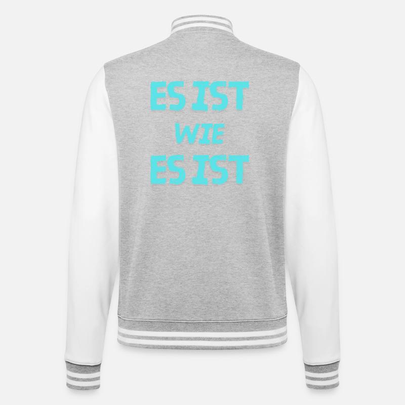 C’est ce que c’est - Veste Teddy - gris chiné / blanc