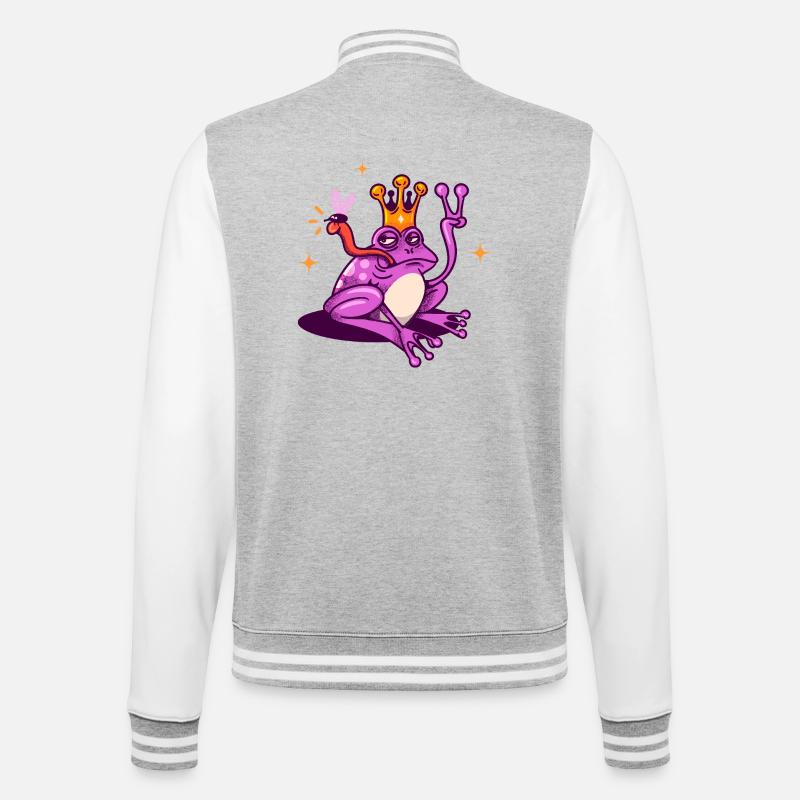 Prince Toad - College Sweat Jacket - heather grey/white