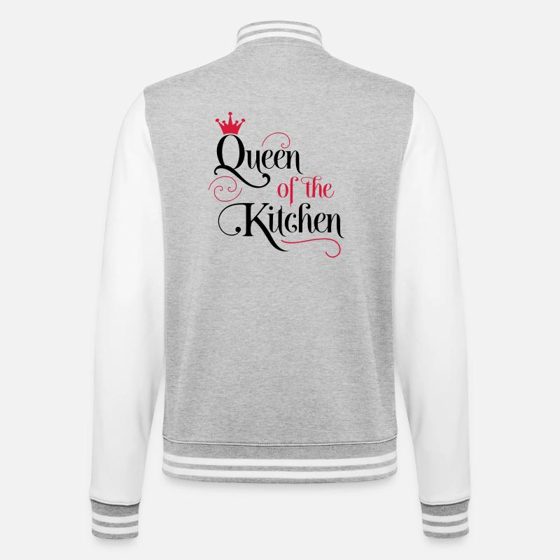 Cook - College Sweat Jacket - heather grey/white