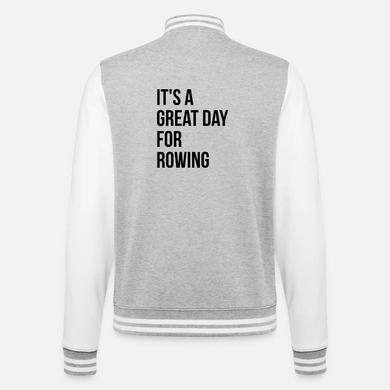 Rowing - College Sweat Jacket - heather grey/white