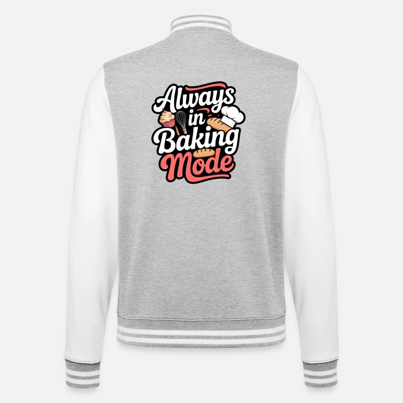 Mode de cuisson Always Bake - Veste Teddy - gris chiné / blanc