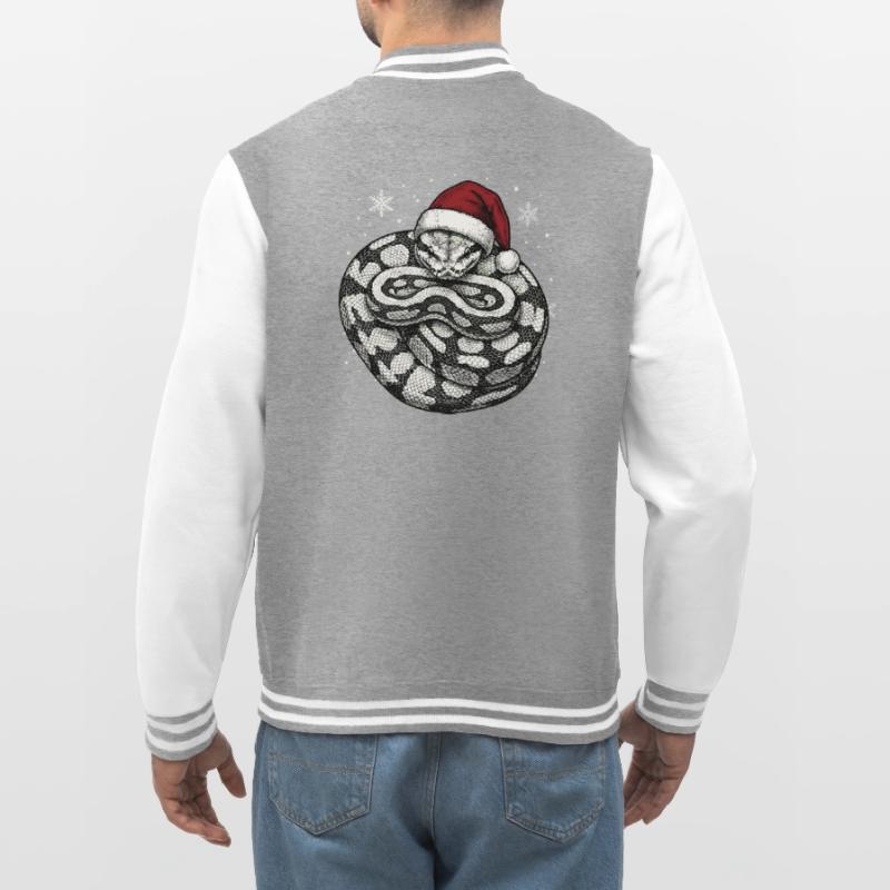 Serpent roi python roi de Noël Python boule Veste Teddy