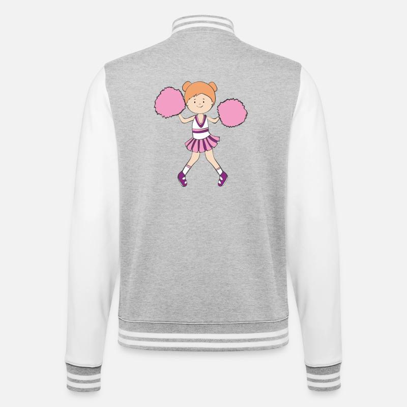 dancer - College Sweat Jacket - heather grey/white