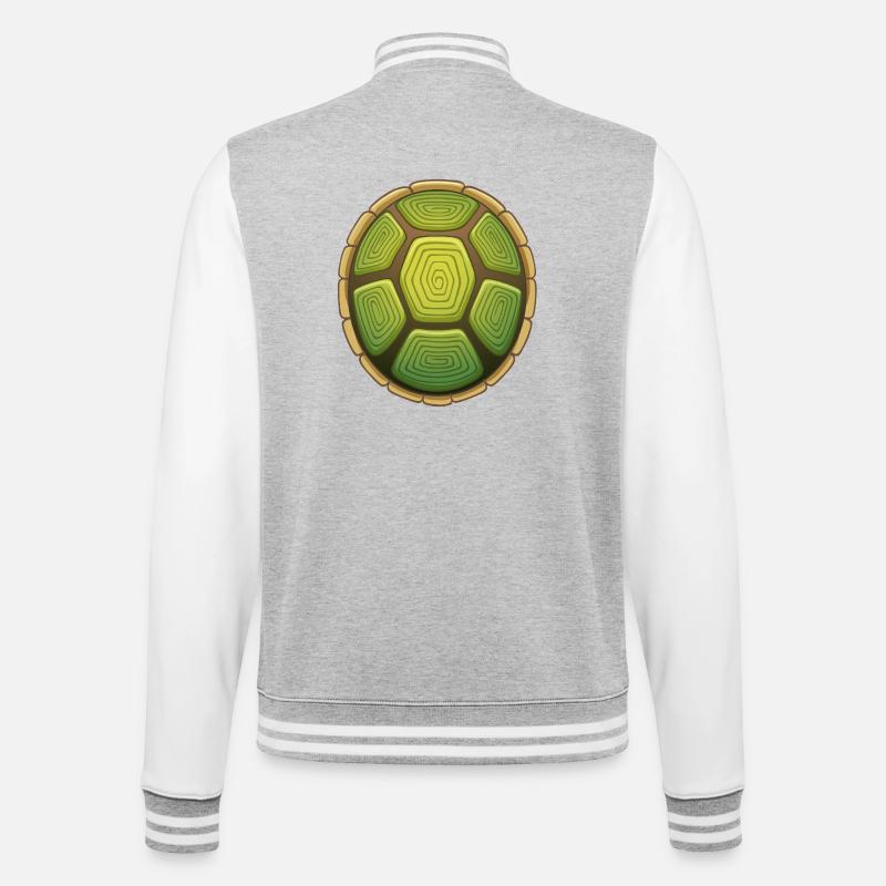 Lent comme une tortue - Veste Teddy - gris chiné / blanc