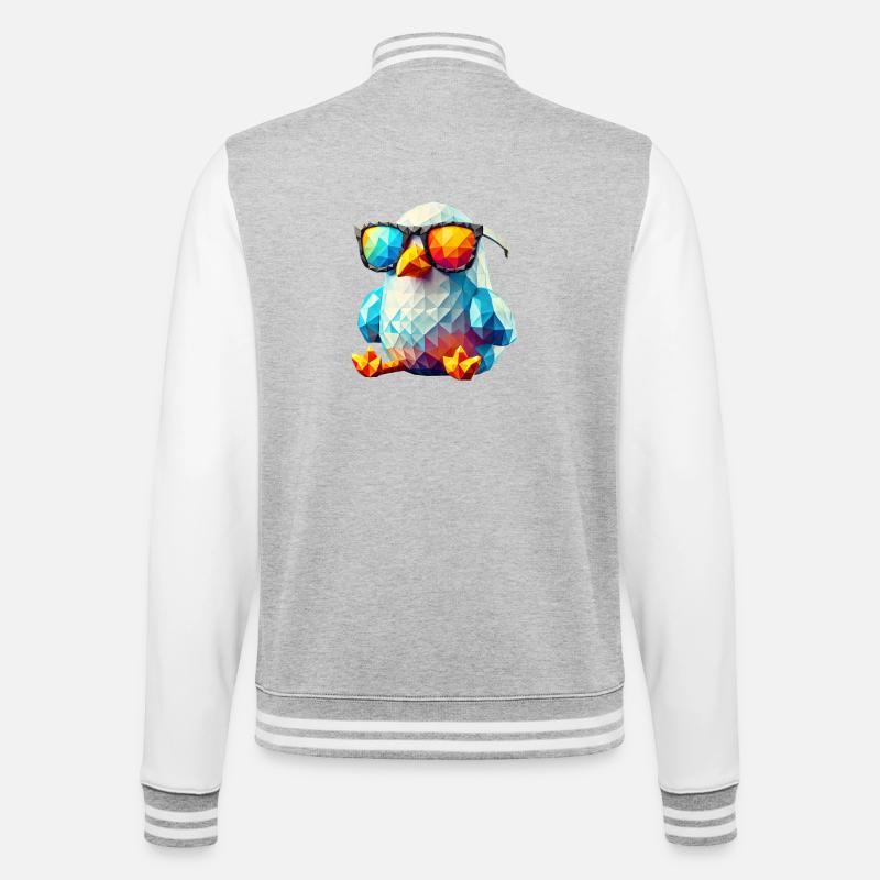 mouette cool lunettes de soleil - Veste Teddy - gris chiné / blanc