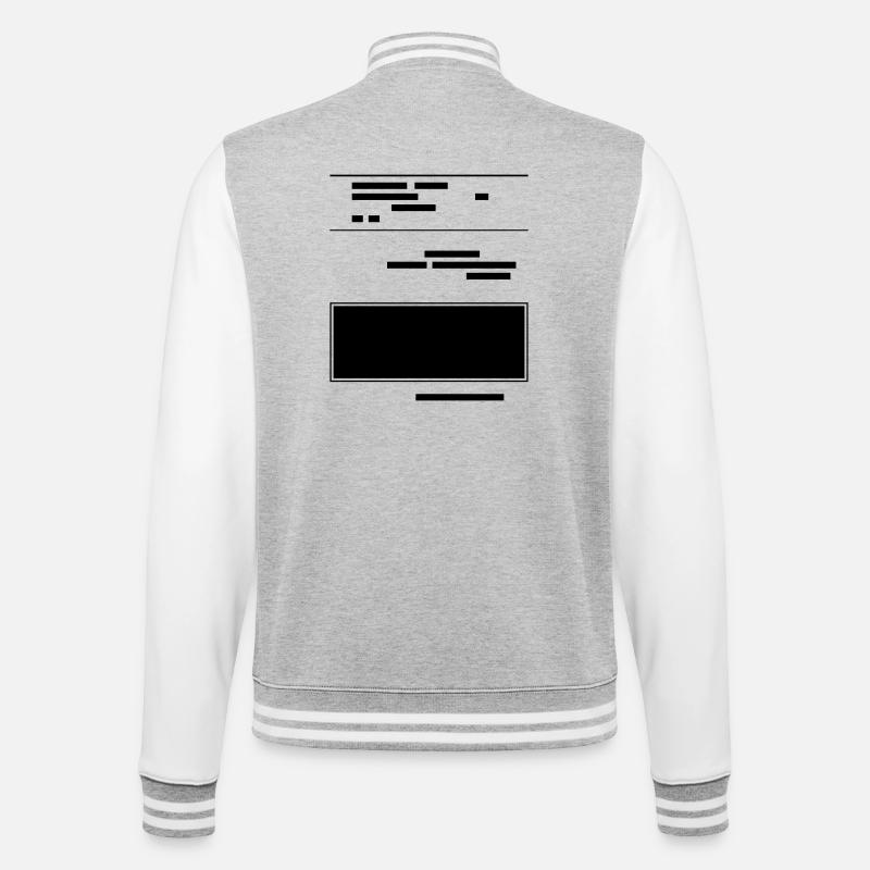 documents classifiés drôles - Veste Teddy - gris chiné / blanc