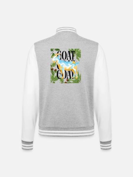 GOAT Legacy Argentina Colors Fußball-Tribute - College-Sweatjacke - Grau meliert/Weiß