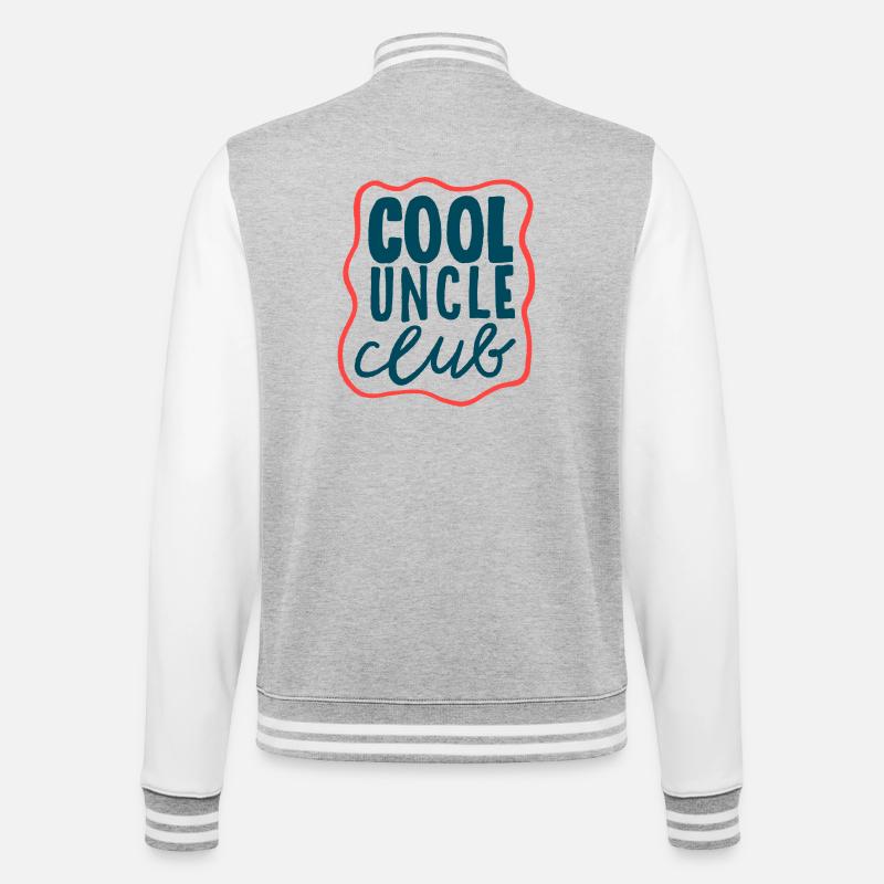 Cool Uncle Club - Déclaration de Cooles - Veste Teddy - gris chiné / blanc