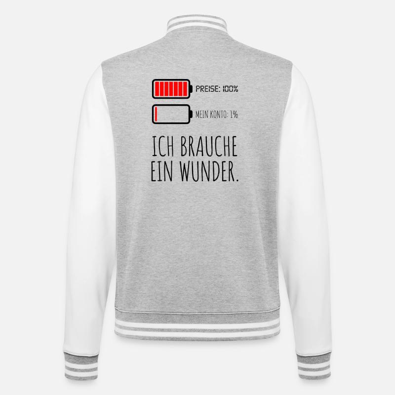 Prix, 100 % Mon compte 1 % - Veste Teddy - gris chiné / blanc
