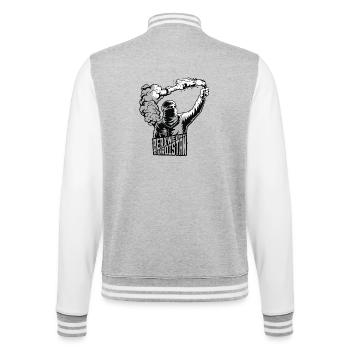 Berxwedan Kurdistan - College-Sweatjacke - Grau meliert/Weiß - Hinten - Marisol (170cm)