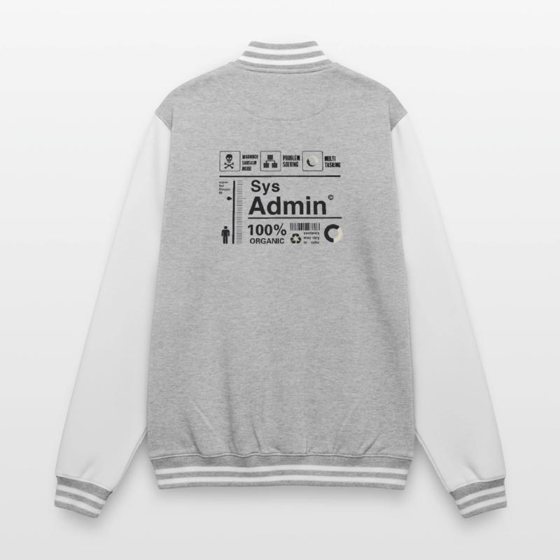 sys admin Computer Nerd pc Kit programmer Humor lo College-Sweatjacke