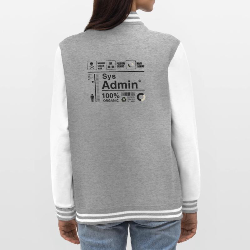 sys admin Computer Nerd pc Kit programmer Humor lo College-Sweatjacke