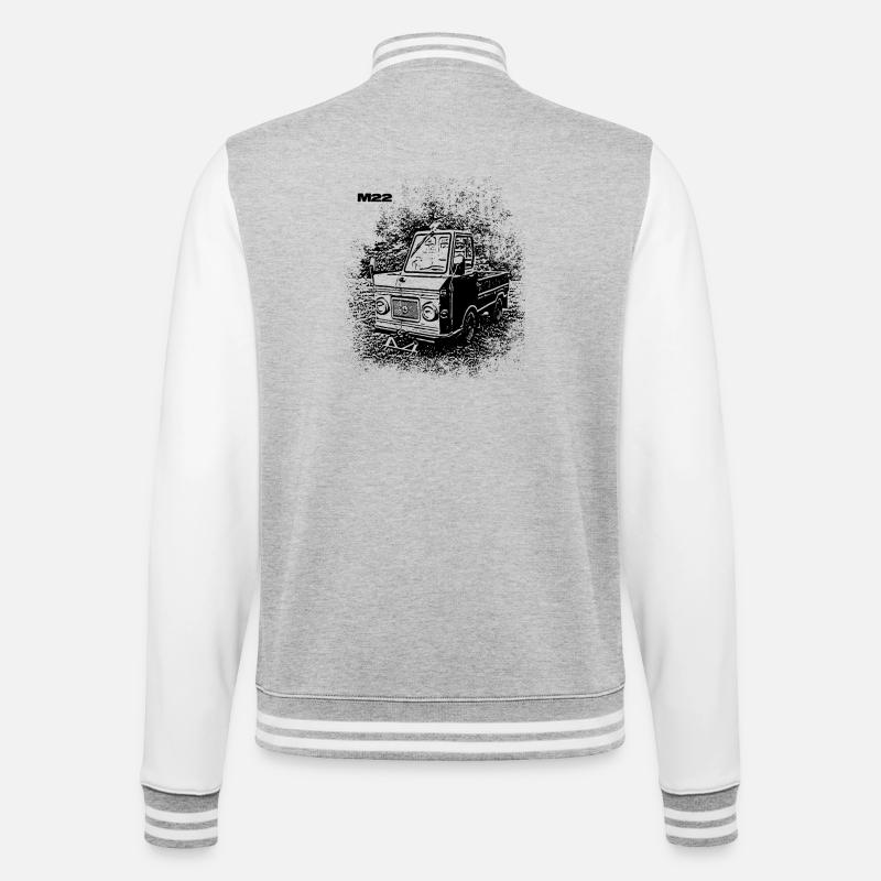 Multicar M22 - College Sweat Jacket - heather grey/white