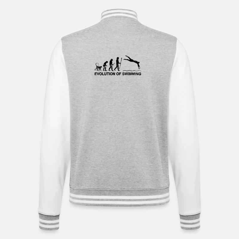 Float Evolution - College Sweat Jacket - heather grey/white