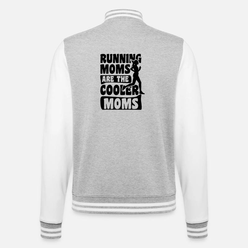 Running Nut - College Sweat Jacket - heather grey/white