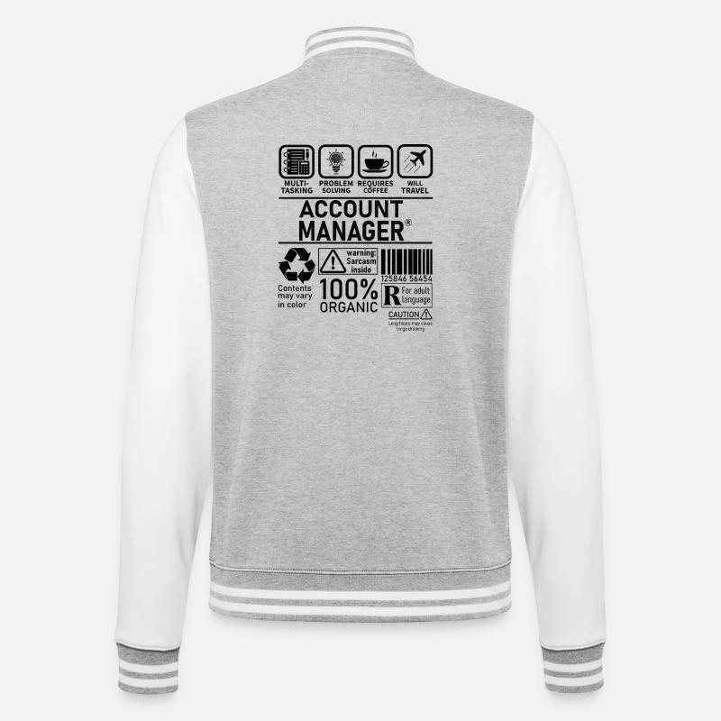 Account Manager Multi Tasking Problem Solving - College Sweat Jacket - heather grey/white