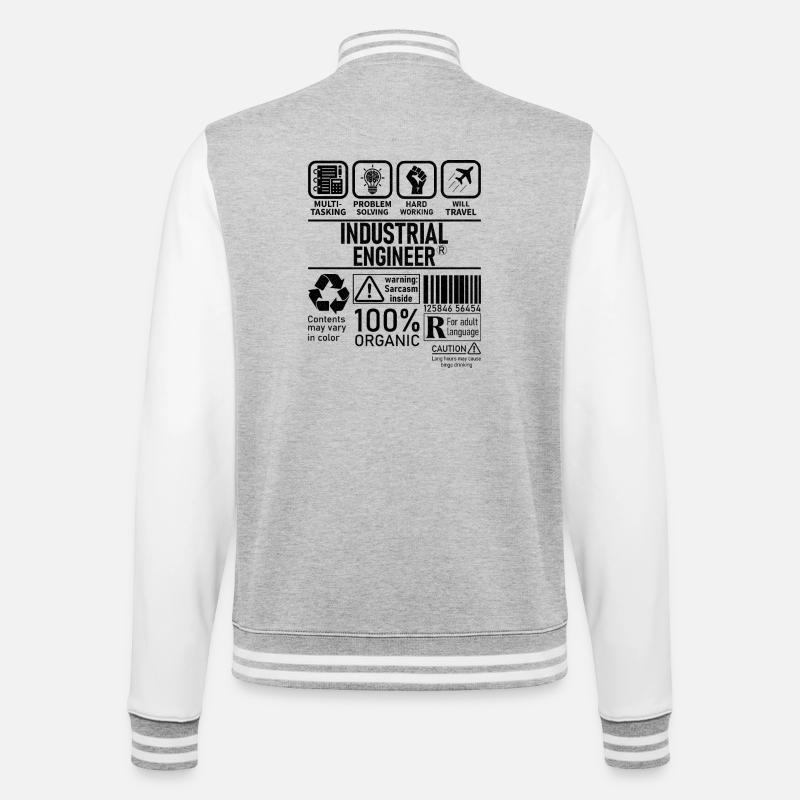Industrial Engineer multi tasking problem solving - College-Sweatjacke - Grau meliert/Weiß