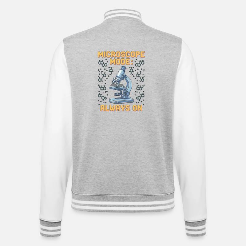 Lab Technician Microscope Mode Always Clinical Lab - College-Sweatjacke - Grau meliert/Weiß