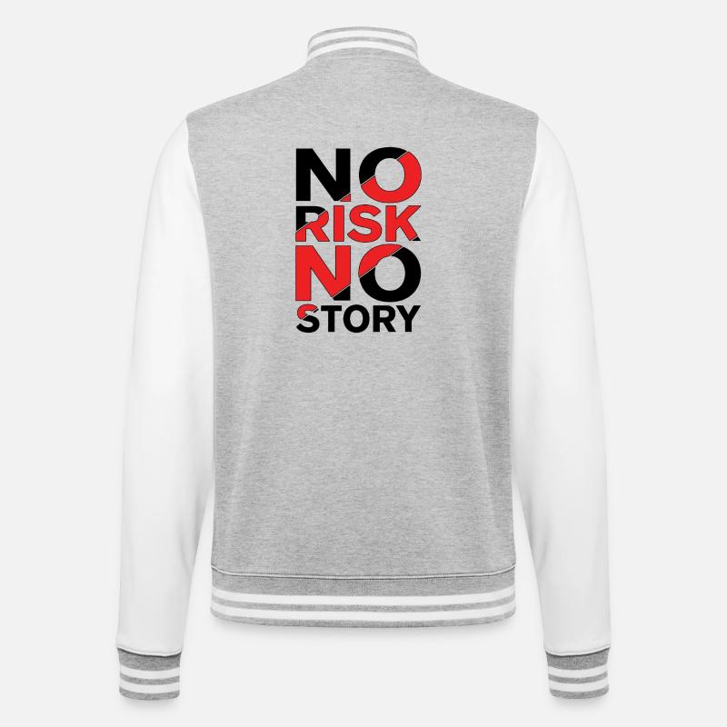 Pas de risque, pas d’histoire - Veste Teddy - gris chiné / blanc