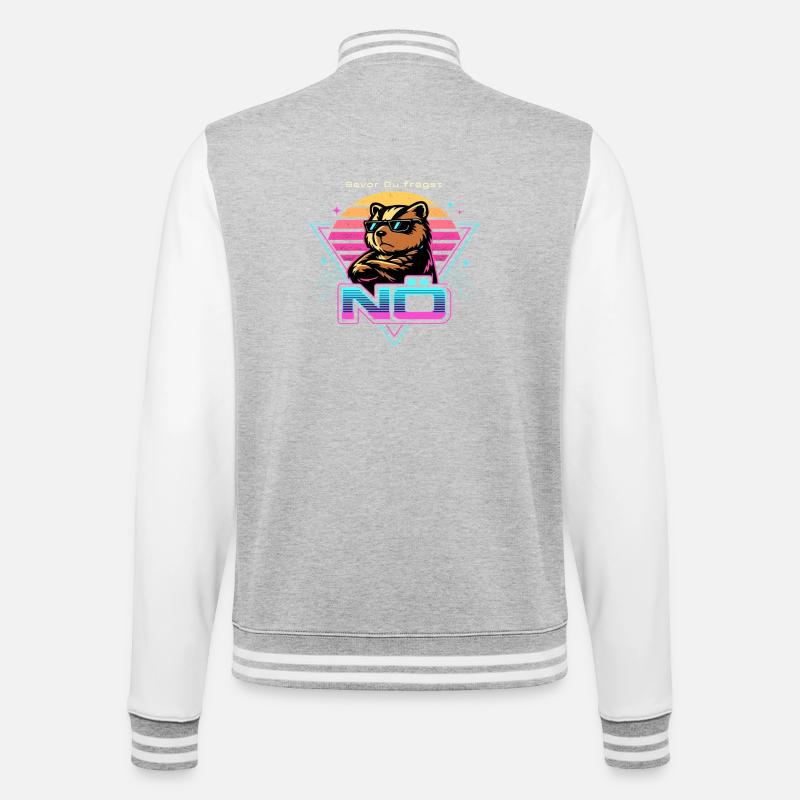 Before you ask: Lower Austria - College Sweat Jacket - heather grey/white