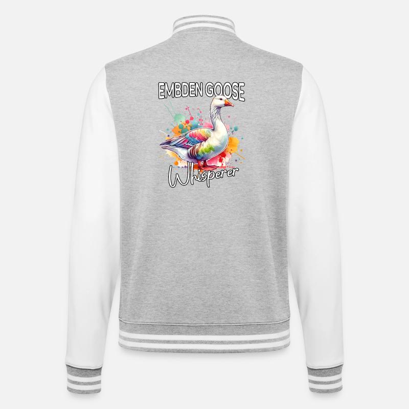 Emdengan's Whisperer - College Sweat Jacket - heather grey/white
