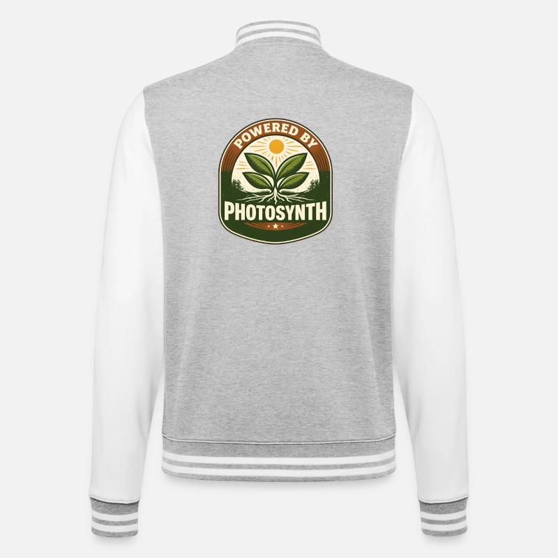 Ecologist Ecology Powered By Photosynth - College Sweat Jacket - heather grey/white