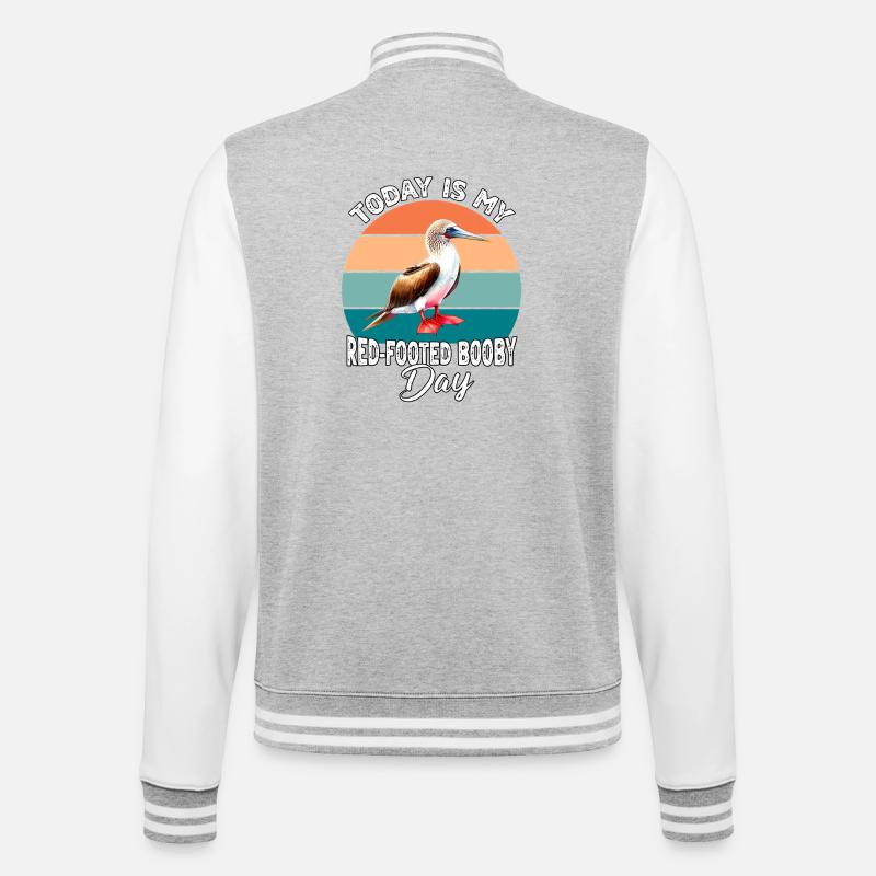 Fou-de-rouge - Veste Teddy - gris chiné / blanc