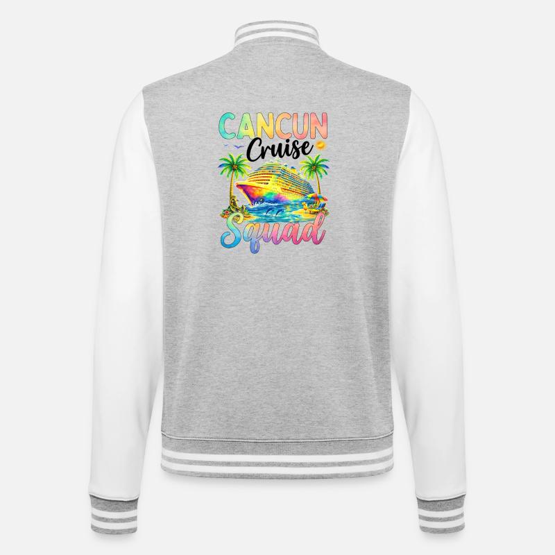 Équipe de croisière de Cancún - Veste Teddy - gris chiné / blanc
