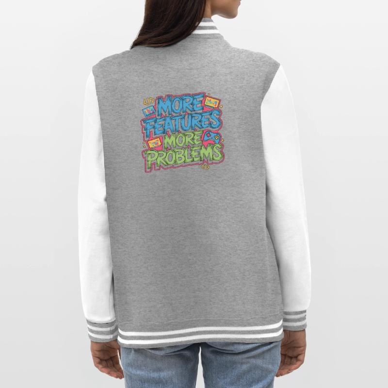 Game Developer More Features More Web Developer College-Sweatjacke