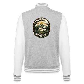 Camping mode activated motorhome time-out - College Sweat Jacket - heather grey/white - Back - Marisol (170cm)