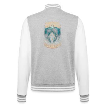 Commercial Diver Industrial Diver - College Sweat Jacket - heather grey/white - Back - Marisol (170cm)