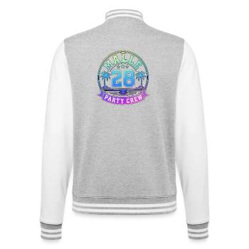 Malle 2028 - College Sweat Jacket - heather grey/white - Back - Marisol (170cm)
