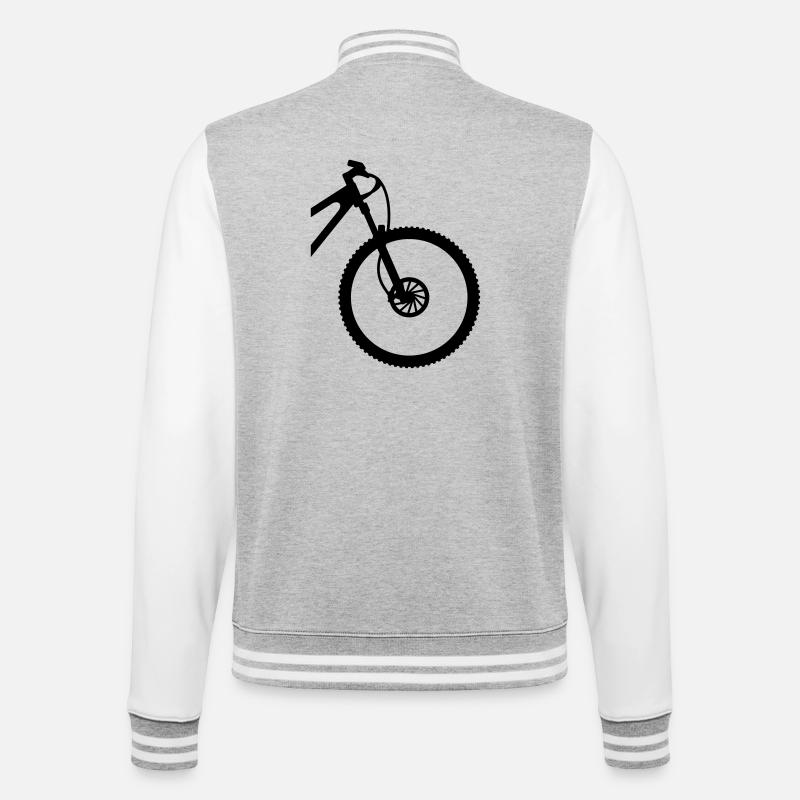 VTT front - Veste Teddy - gris chiné / blanc