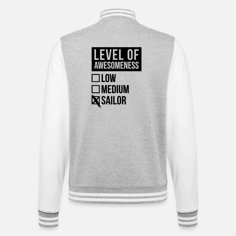 Sailing - College Sweat Jacket - heather grey/white