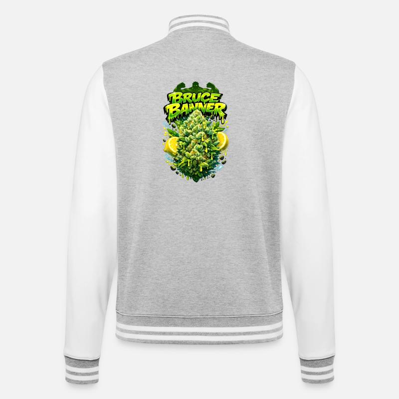 BB Strain Graffiti Art Print - College-Sweatjacke - Grau meliert/Weiß