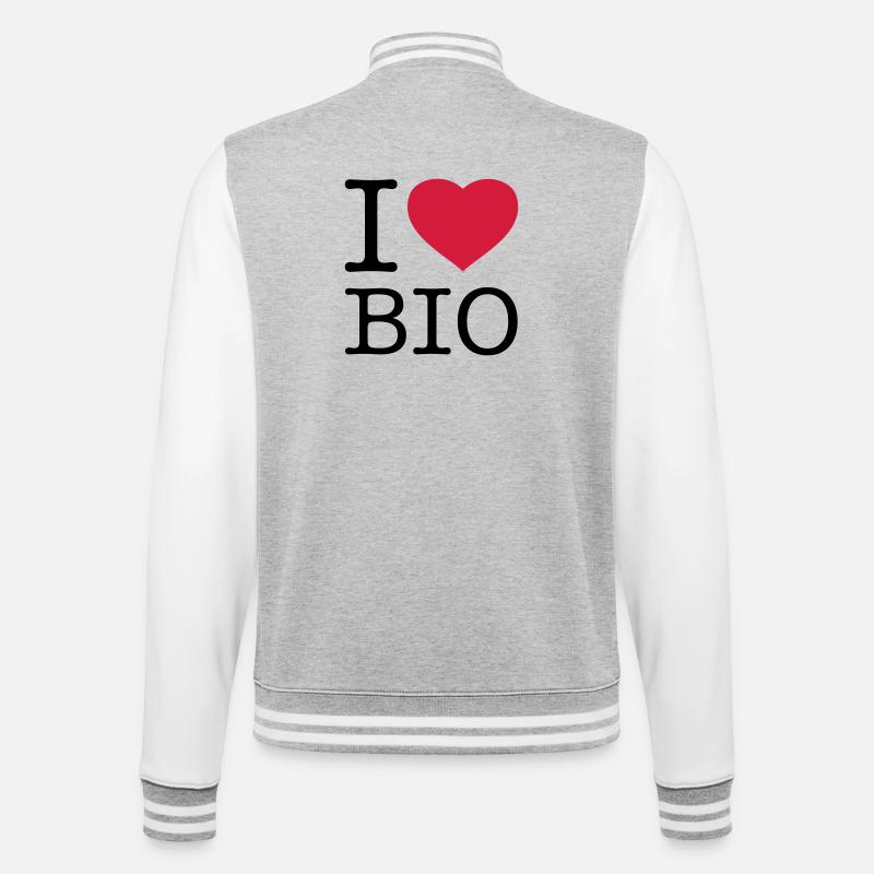 J’ADORE BIO - Veste Teddy - gris chiné / blanc