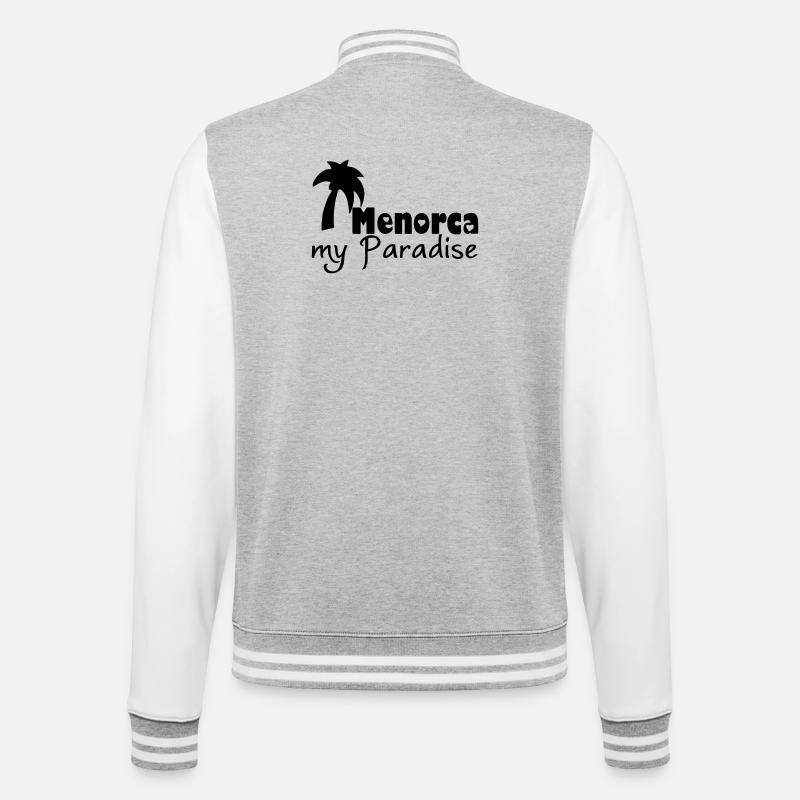 Menorca Paradise - College Sweat Jacket - heather grey/white