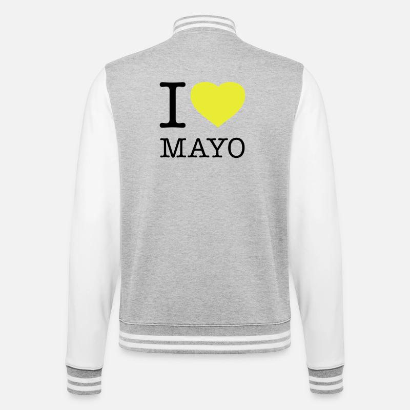 J’ADORE LA MAYONNAISE Mayo - Veste Teddy - gris chiné / blanc