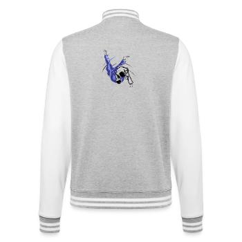 Judo - College Sweat Jacket - heather grey/white - Back - Marisol (170cm)