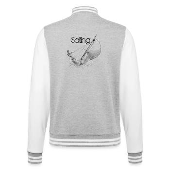 sailing - Veste Teddy - gris chiné / blanc - Dos - Marisol (170cm)