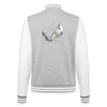sailing - Veste Teddy - gris chiné / blanc - Dos - Marisol (170cm)