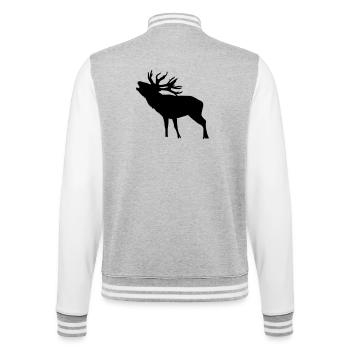 deer - Veste Teddy - gris chiné / blanc - Dos - Marisol (170cm)