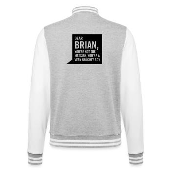 Dear Brian... - College Sweat Jacket - heather grey/white - Back - Marisol (170cm)
