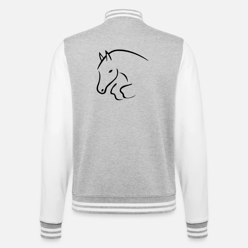 magic13 - Veste Teddy - gris chiné / blanc